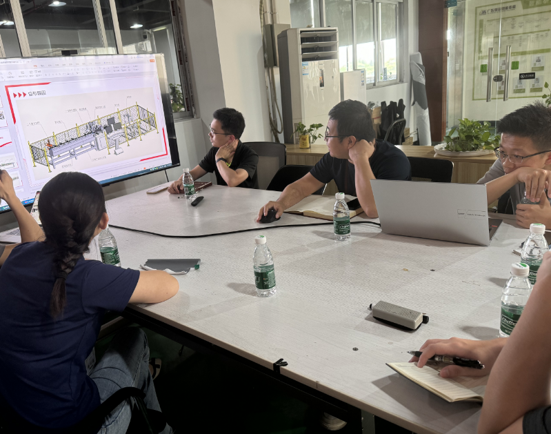 Aluminum row straightening and bending machine plan improvement meeting report