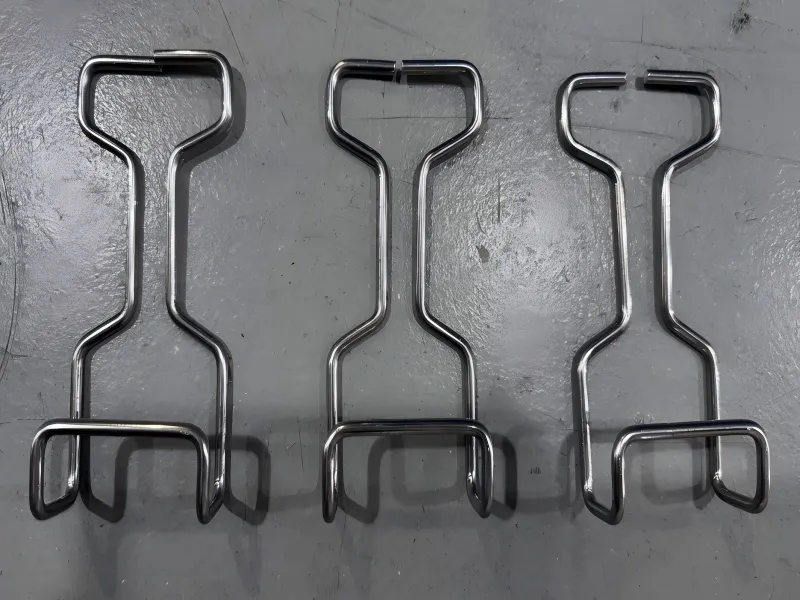 4mm stainless steel wire spring hook with bent end
