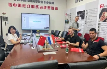 Dutch Client Visits Belan for Large Diameter Wire Bending Solutions